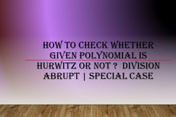 Hurwitz Polynomial Special Case